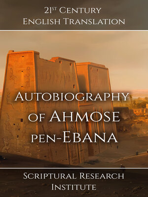 cover image of Autobiography of Ahmose pen-Ebana